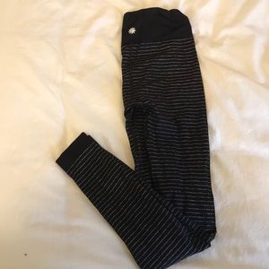 athleta striped leggings
